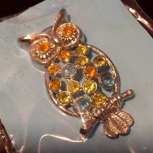 Silver Owl Michael’s Lapel Pin